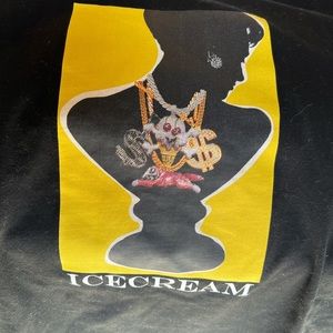 Ice Cream Large Black Tee.